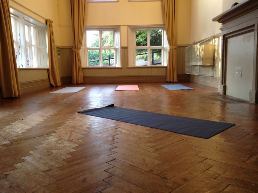 yoga practice room